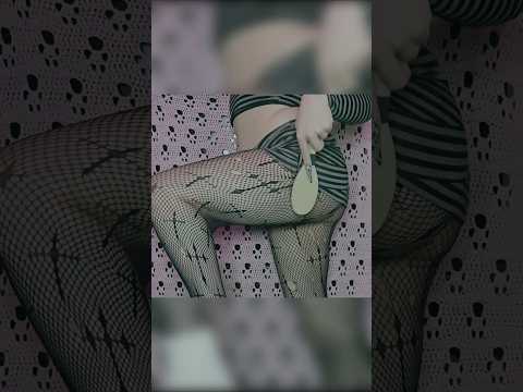 ASMR fishnet brushing #asmr #fishnets #asmrbrushing