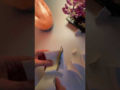Scissor cutting paper dolls. #asmrsounds