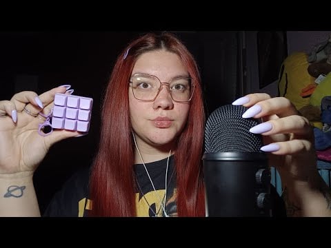 CLICKY KEYBOARD FIDGET TOY 😴💜 | ASMR ITA