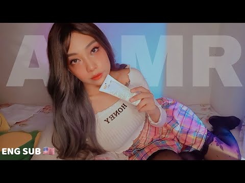 ASMR NAMORADA CARINHOSA fazendo MASSAGEM nas suas COSTAS até você DORMIR #ASMR #GirlfriendRoleplay