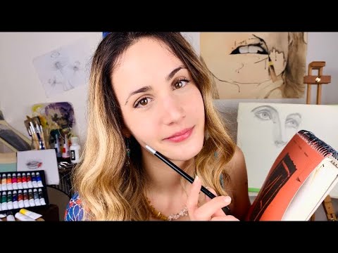 Ti faccio un ritratto | ASMR ITA | Roleplay • Sketching you • close-up (soft spoken)