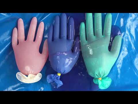 LATEX GLOVES 🙌  SLIPPERY✔ SLIMY ✔ HANDS ❤ with Layering ❗ [[ASMR]]