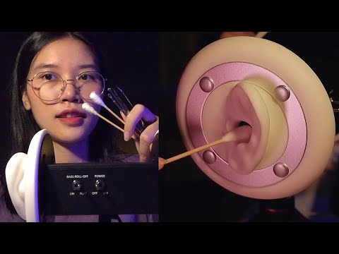 ASMR Ear Cleaning (No Talking) / แคะหู, เช็ดหู, ทำความสะอาดหู