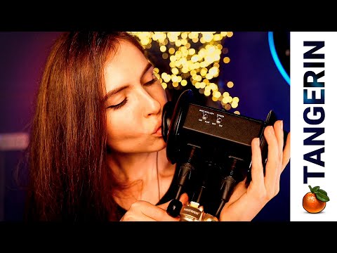 ASMR Kisses, Inaudible Whispers and Fluffy Mic for Deep ASMR Relaxation | Tangerin