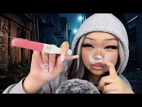 ASMR 𝓬𝓻𝓪𝓬𝓴𝓱𝓮𝓪𝓭 gives you a stick and poke tattoo 🪡 (realistic)