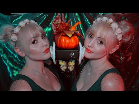 ASMR Ear Eating, Whispering 🍁Fall Colors🍁