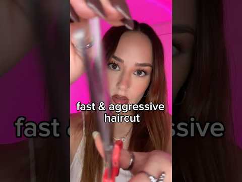 fast haircut ✂️ #fastasmr #fastandaggressiveasmr #asmrsounds #asmr #tingles #haircut #asmrvideo