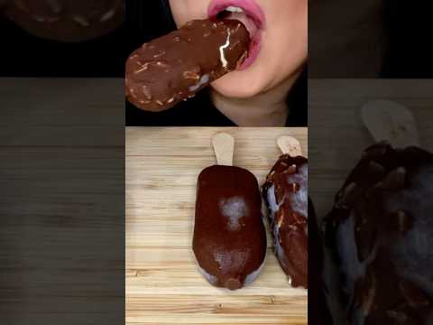 CHOCOLATE ICE CREAM BARS #asmr #magnum #shorts