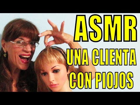 ASMR QUITANDO PIOJOS-RP😴LICE CHECK