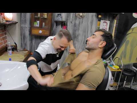 T-Shirt Ripping ASMR Massage | Deep Head & Body Massage Relaxation