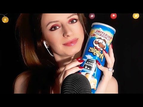 ASMR 😋 Pringles eating | Tapping