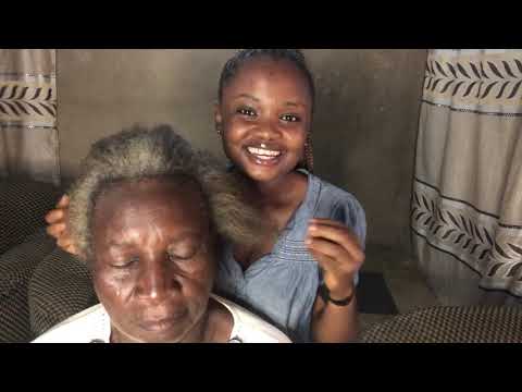 ASMR RELAXING HAIR BRAIDING MY MUM’S HAIR WITH SOFT WHISPERS FOR DEEP SLEEP 😴 