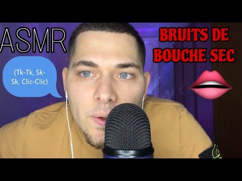 ASMR Français : BRUITS DE BOUCHE SEC 👄 (Tk-Tk, Sk-Sk, Clic-Clic)