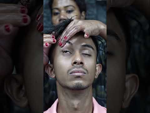Binaural Beat Magic: Head Massage ASMR for Deepest Sleep & Total Relaxation #shorts