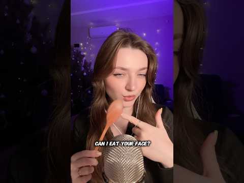 Can I eat your face? #asmr #asmrsounds #asmrrelax #asmrtingles #asmrsleep #relax #tingles #whispers