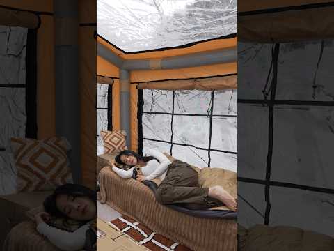 ❄️SNOW CAMPING WITH A NEW AIR TENT