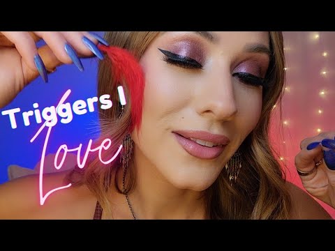 ASMR 🪶 Triggers I LOVE 🫧💕 Hand Movements, Gum Chewing, Body & Jewelry Scratching, Feather Brushing..