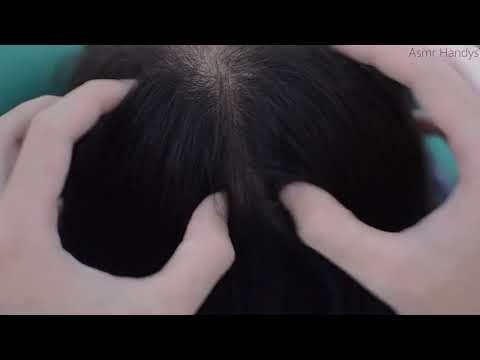 ASMR Hair Parting No Talking, Hair Brushing, Real Person Head Massage For Stress Relief