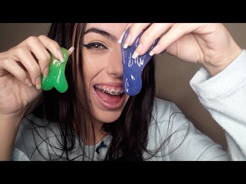 *Asmr* barulhinhos de slime (e sons de boca)