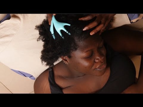 ASMR Relaxing Scalp Scratching, Head Massage &soft whispers for sleep
