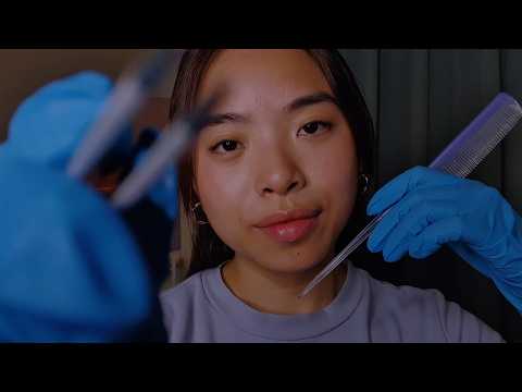 ASMR Gentle Face & Scalp Attention 💆🏻‍♀️ Collecting Samples From You (Layered Sounds)