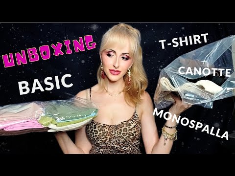 ASMR/UNBOXING MAGLIERIA BASIC👕* #asmrvideo #whispering #asmrunboxing