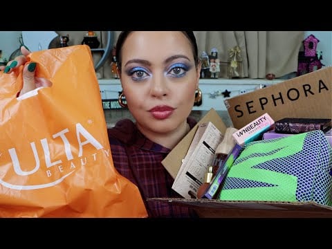 ASMR HAUL - Ulta, Sephora, Target & Indie Brands (Tapping, Swatching) Relaxing Makeup Show & Tell