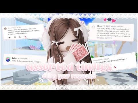 ꒰ roblox asmr 🌸꒱ doing YOUR REQUESTS ♡ an assorted trigger compilation!