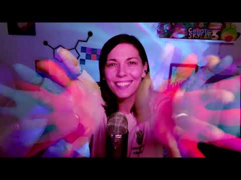 Visual ASMR to make your eyelids heavy | ASMR hand movements & mouth sounds