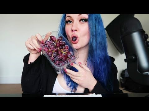 ASMR Eating Grapes (Crunchy & Juicy Eating Sounds)