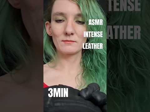 3Min INTENSE Leather Cupping #asmr #relax #leather #4k #binaural #earcupping #gloves