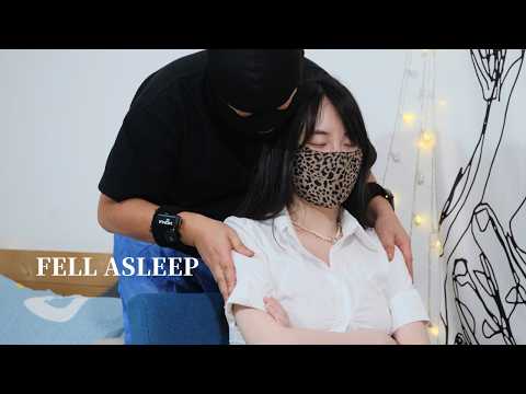 ASMR | So Relaxing She Fell Asleep... Deep Leg & Shoulder Massage