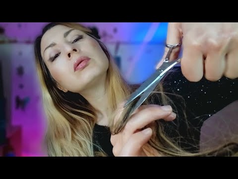 ASMR Realistic Hair Cutting, Brushing 💇‍♀️ ✂️ | Personal Attention & Soothing Sounds 😴 