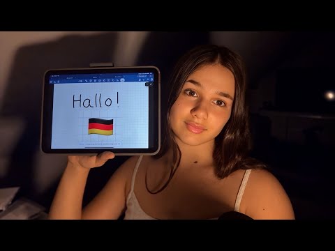 ASMR | te enseño alemán mientras te relajas 🇩🇪 