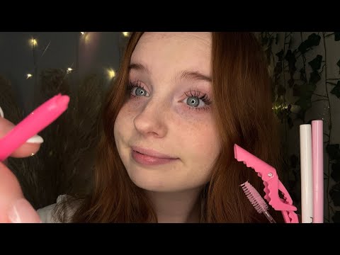 ASMR Applying Liner To Your Lower Lash Line 🌸 (Layered Sounds)