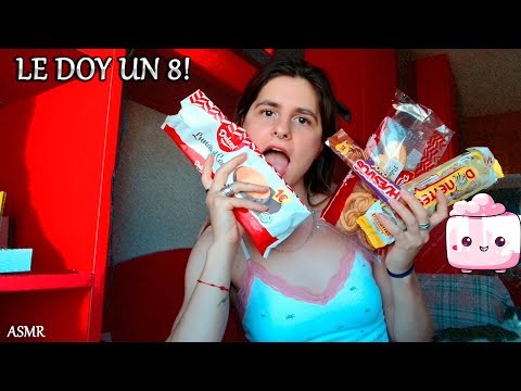 ASMR comiendo DULCES ESPAÑOLES 😋🥨🍰 | asmr español