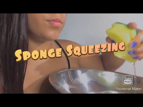 ASMR- Sponge And Water Sounds