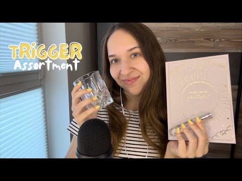 ASMR Trigger Assortment for Sleep 💛 (Tapping, Hand Movements, Inaudible Whispers, Lipgloss Sounds)