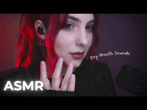 ASMR 🌙 Dry Mouth Sounds (tuc tuc, sk, tk, tongue clicking)
