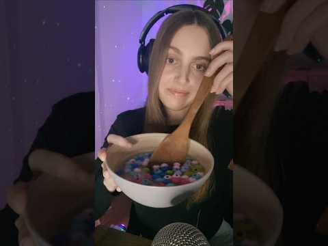 Wood bead soup ASMR