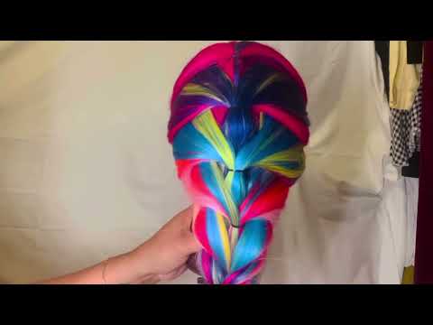 ASMR HAIR STYLING - Different Styles With Accessories - Tutorial- Braiding Hair,Insomnia Treatment😆