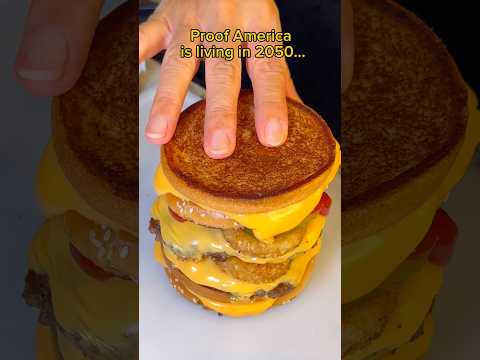 Proof America is living in 2050… #food #eating #mukbang #mcdonalds #burger