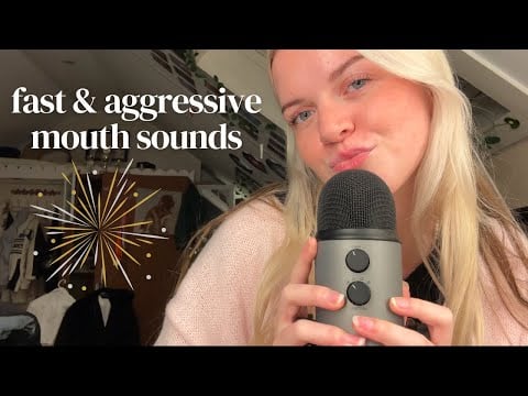 ASMR FAST MOUTH SOUNDS !!
