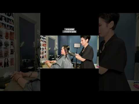 미용실ASMR  #디지털셋팅 짧은모발 굽실굽실 탄력있게~#Hair salon ASMR  #Digital setting Short hair flexion Elastically~