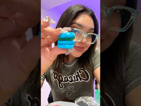 GUMMY ASMR | eating spongebob pretty patties gummy chewing sounds #spongebob #gummies