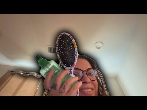 ASMR Lofi| Brushing & Braiding your hair while you lay down 🩷