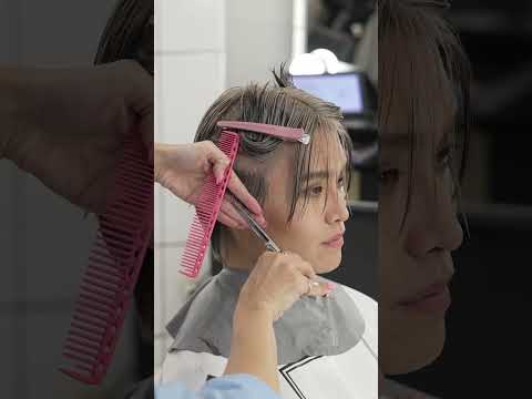 (ASMR) Trendy Tokyo Haircut at SHACHU Shibuya by Rising Stylist Hiruta Momo