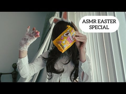 ASMR Eating Eggs and Rubbing them on my Tummy (mouth noises , whispering, tapping etc.)