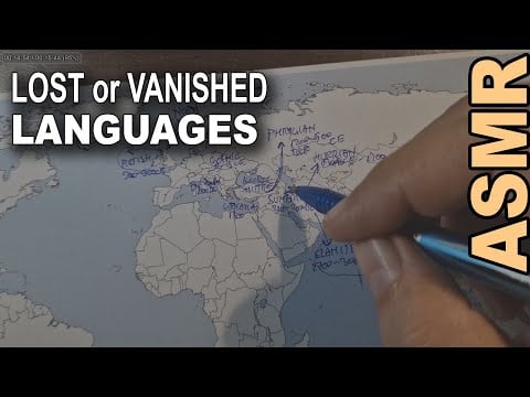 ASMR: Lost or Vanished Languages That Once Shaped the World 🌍 | ASMR History + map tracing