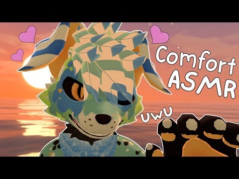 [Furry ASMR] Doggo comforts you so you can sleep :3 [Sleep-aid] [Soft-spoken] [Visual movements]